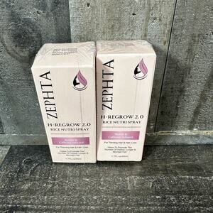 2 pack ZEPHTA H-Regrow 2.0 Rice Nutri Spray 1.7 oz Thinning Hair & Loss